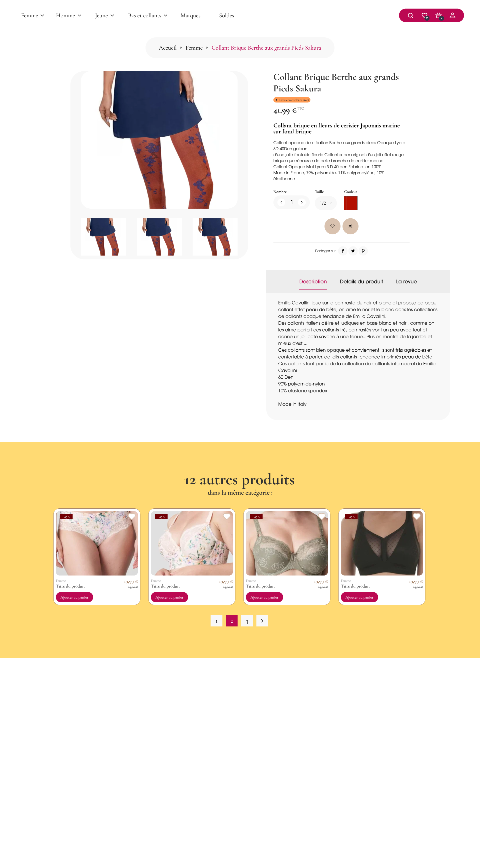 Fiche produit
